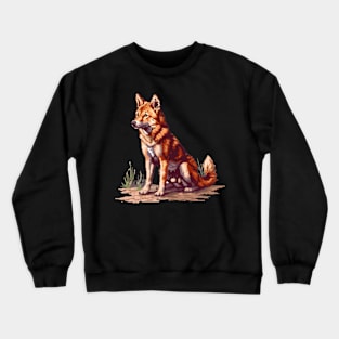 Dingo in Pixel Form Crewneck Sweatshirt